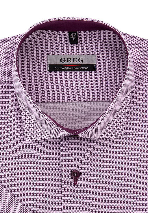 Сорочка мужская короткий рукав GREG 713/109/1388/Z/1