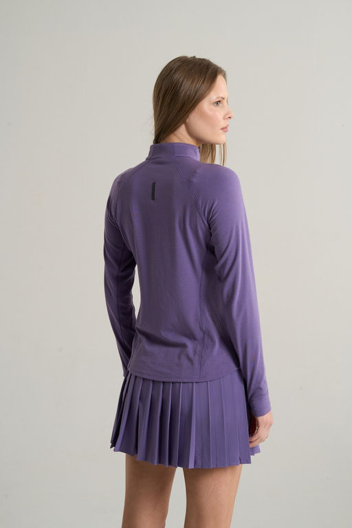 Лонгслив half-zip Фиолетовый ANTA RUNNING LS Tee фото 5