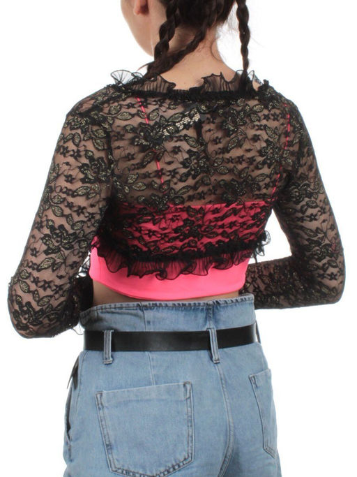 7861 BLACK Болеро женское (100% полиэстер)