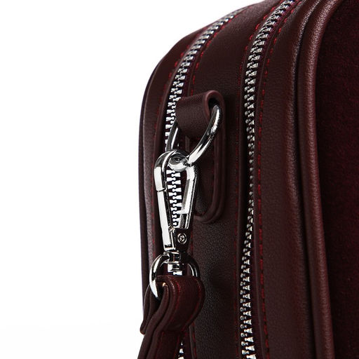Сумка-саквояж на молнии, цвет коричневый - Simaland фото 5