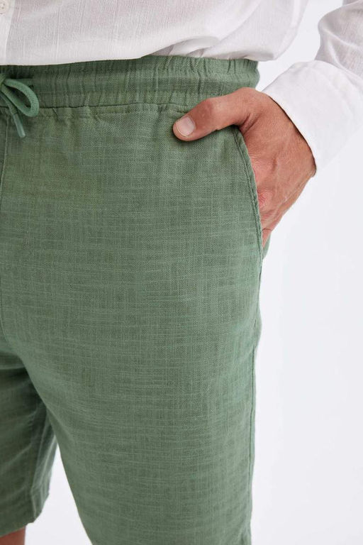 Хлопковые шорты-бермуды свободного покроя - Defacto фото 4