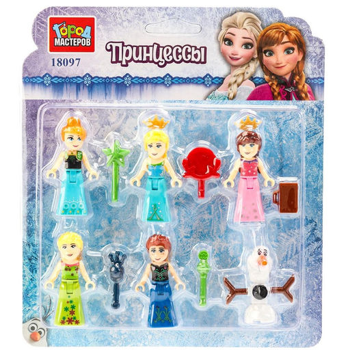 Город мастеров. Конструктор арт.18097-ZH фигурки "Принцессы" 6 шт. на блист.