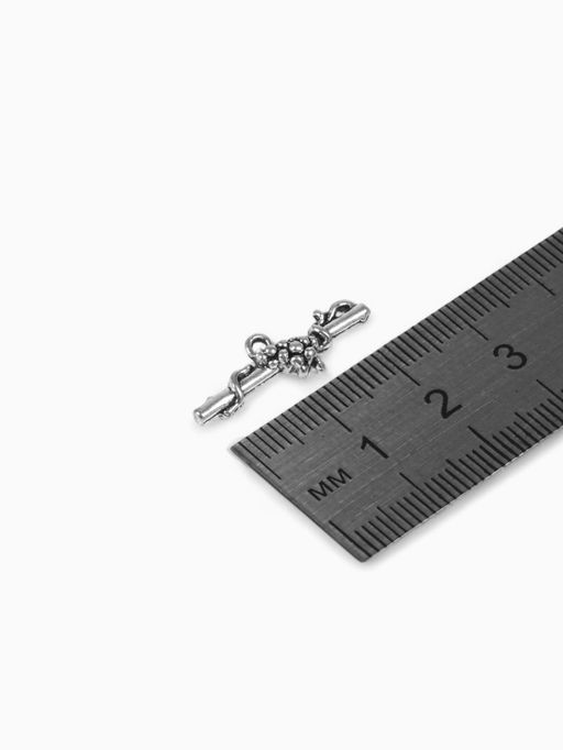 Замок-тогл Виноград, 36?23 мм, цвет тибетское серебро (набор 2 шт.)