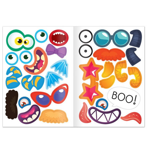 Книга с наклейками Забавные страшилки. Создай своего монстрика, 12 стр., 78 наклеек - Буква-ленд фото 5