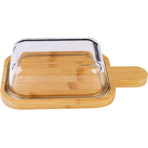 40504 Масленка 2 пр стекло/бамбук MB (х20) - Mayer&boch фото 3