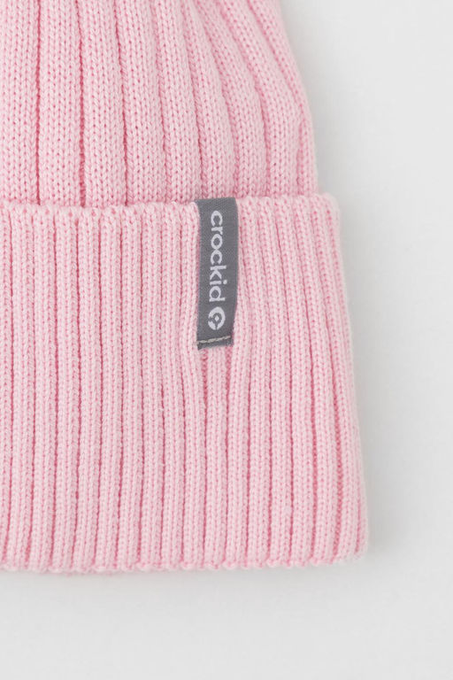 Crockid _ КВ 22012/25/светло-розовый комплект дет (шапка, шарф-снуд)  фото 2