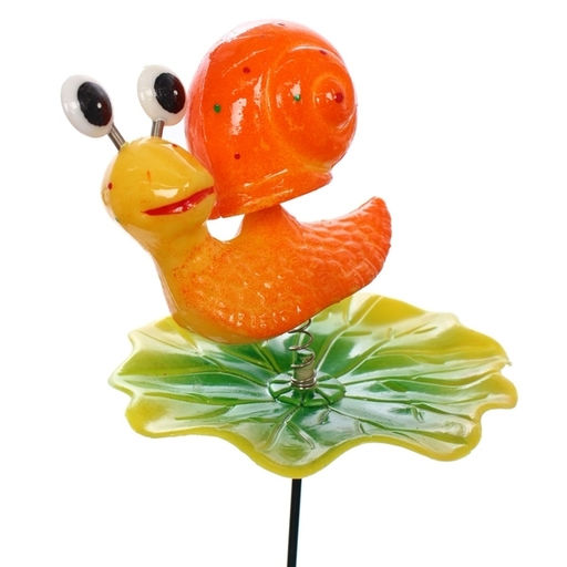 Фигура на спице "Улитка Аврора" 8*10*60 см