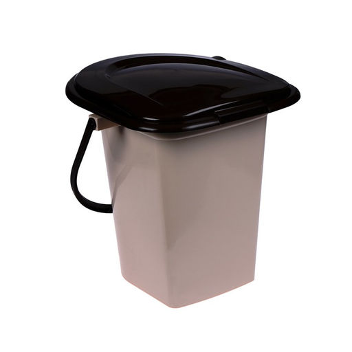 Ведро - туалет, h=40 см, 17 л, съёмный стульчак, бежевое