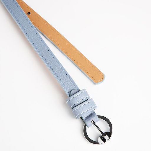 Ремень женский, ширина 1 см, винт, пряжка металл, цвет голубой - Simaland фото 4