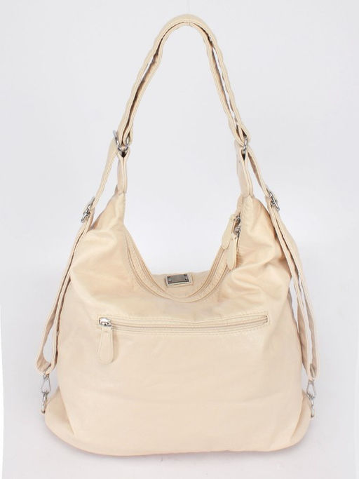 Сумка женская искусственная кожа Guecca-8615 (рюкзак-change), 2отд, бежевый SALE 243867 - Adelia фото 7