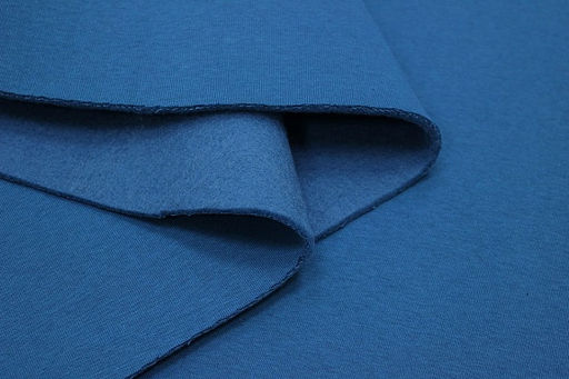 Футер 3-х нит. начес цв.Насыщенный петроль, ш.1.8м, Пенье, хлопок-65% п/э-35%, 350гр/м.кв - Купава фото 2