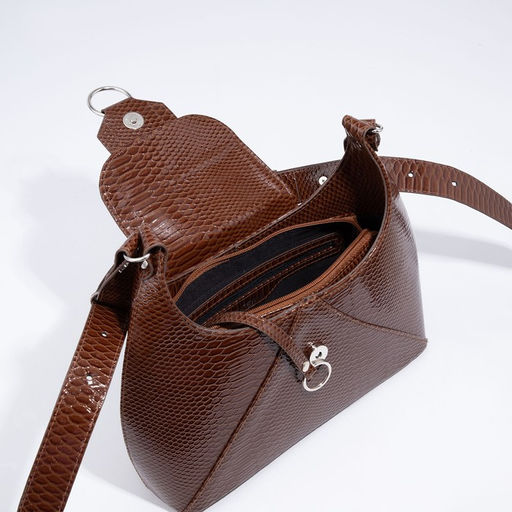 Сумка женская на молнии, цвет коричневый - Simaland фото 6