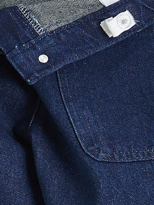 Beli Lastikli K?z ?ocuk Jean Pantolon