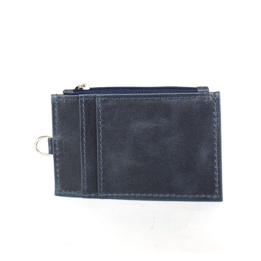 Визитница-кардхолдер Croco-В-216 н/к, 1отд, 3карм, синий пулл-ап (85) 260910