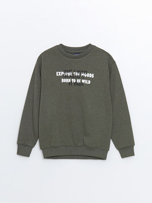 Bisiklet Yaka Erkek ?ocuk Sweatshirt