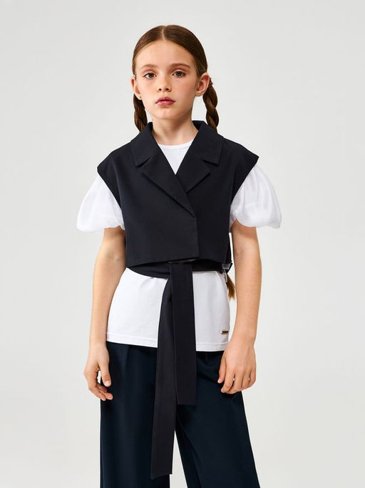 ACOOLA / Жилет детский для девочек Music черный-синий