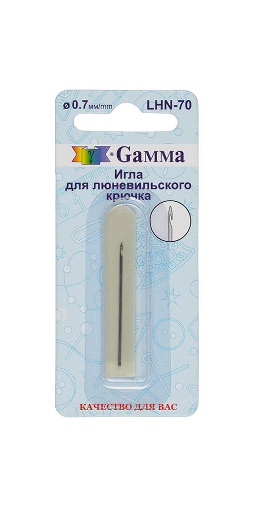 Gamma LHN-70 Игла для крючка люневильского d 0.7 мм 3 см в блистере .