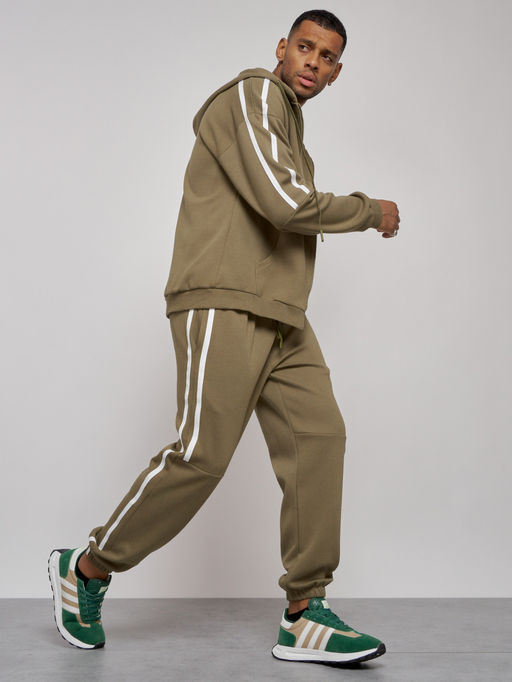 Спортивный костюм мужской трикотажный демисезонный цвета хаки 12011Kh - Mtforce фото 18