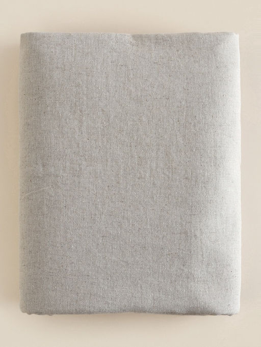 Простыня на резинке 1.5-спальная SL Home Linen collection, 140200+30 см, серая, полулён - Sima-land home фото 7