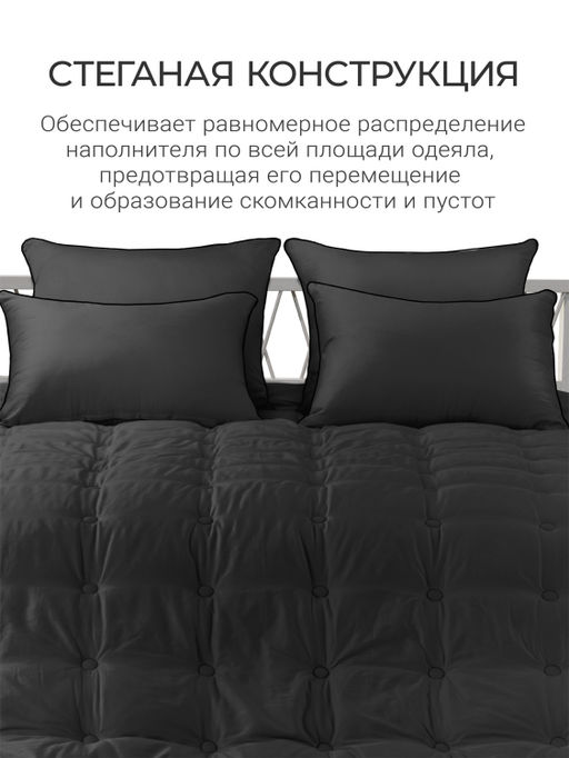Одеяло Cloud Graphite 200х220 теплое 300г/м2 ЕС-5889 - Espera фото 6