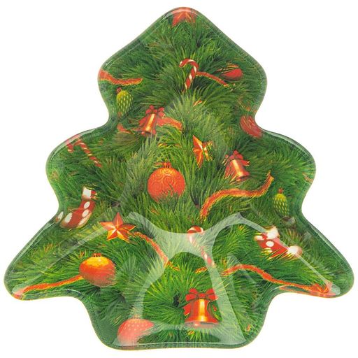 Цена за 12 шт. БЛЮДО ДЛЯ СЕРВИРОВКИ КОЛЛЕКЦИЯ РОЖДЕСТВЕНСКАЯ СКАЗКА10СМ - Lefard фото 3