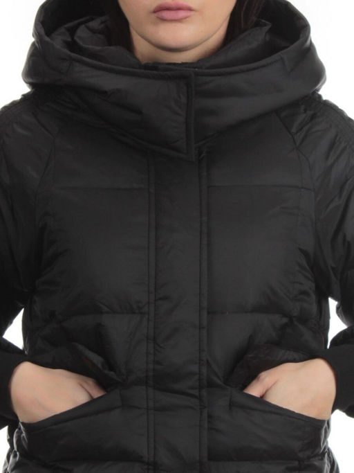 3064 BLACK Пуховик зимний женский (80% пух, 20% перо)