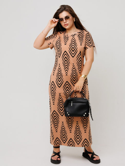 Платье женское П-197 (кулирка) Жёлтая - Elenatex фото 7