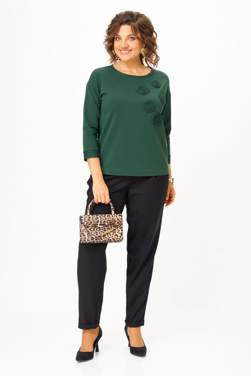 Джемпер Rumoda 2268 темно-зелёный