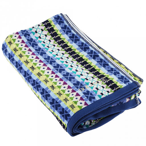 Missoni-3005 Полотенце махровое 100х150см, плотность 375гр/м2, 100% хлопок, велюр, синий, Bolangde (Китай) - Домашняя мода фото 4
