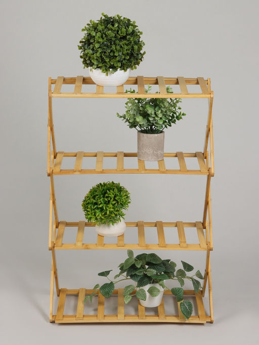 Стеллаж универсальный, 4 полки, 50×25×68 см, напольный, открытый, Greengo