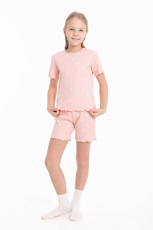 Пижама М225100рб розовый/белый - Елена фото 2
