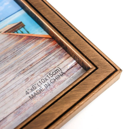 Фоторамка-коллаж на 10 фото 10×15 см «Якорь и штурвал», пластик, мультирамка, т. Золото, 41×68 см