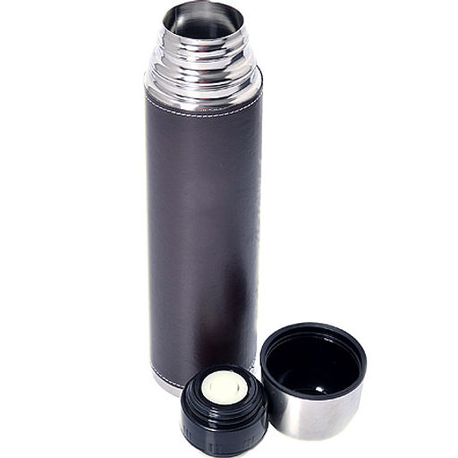 27605 Термос 1л нерж/сталь в кожан.чех MB(х24) - Mayer&boch фото 2