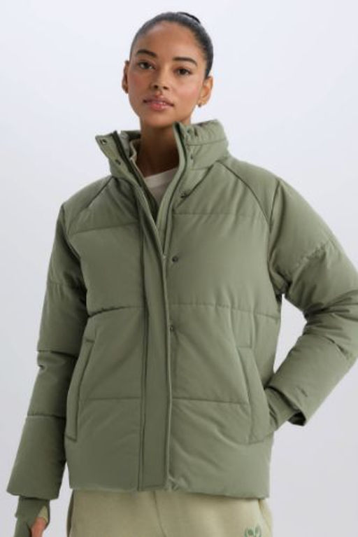 DeFactoFit S?cak Tutan Sisme Mont Su Itici Ruzgar Gecirmez Parmak Gecmeli Dik Yaka Fermuarl? Cepli