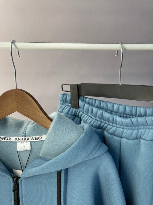 265М Костюм мужской на молнии, блюстоун (начес)