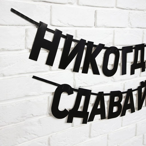 Гирлянда на ленте «Не сдавайся», 220 см.