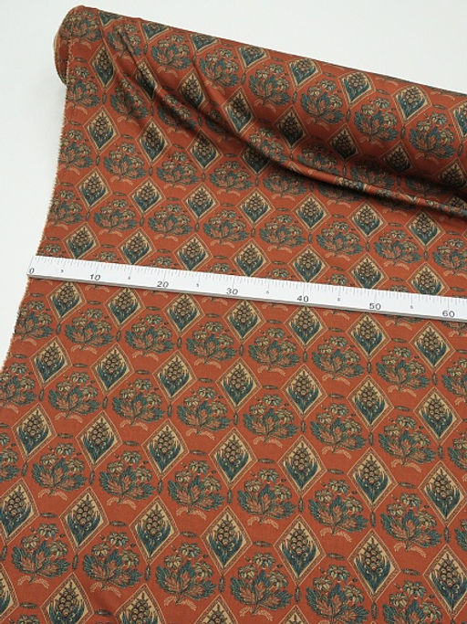 Штапель Премиум Акмаль цв.темно-кирпичный, ш.1.5м, вискоза-100%, 125гр/м.кв - Купава фото 16