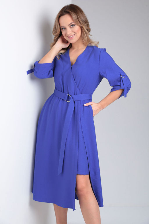 Платье AMORI 9795 электрик  фото 2