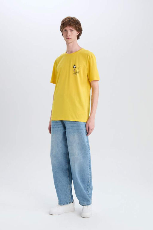 Looney Tunes Regular Fit Bisiklet Yaka K?sa Kollu Tisort - Defacto фото 3