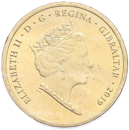 Монета 1 фунт 2019 года Гибралтар Островные игры
