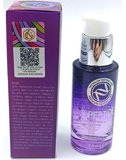 Enough Сыворотка для лица пептиды - 8 Peptide sensation pro balancing ampoule, 30мл - Aopen фото 3