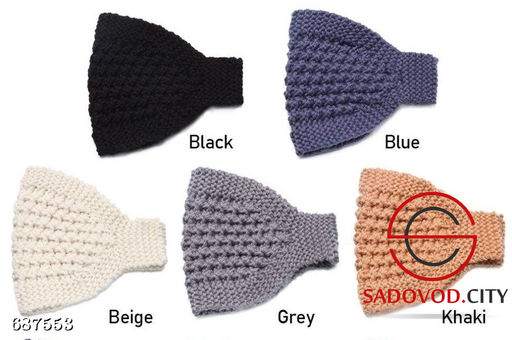 Зимняя теплая шерстяная повязка на голову - Bruno фото 7