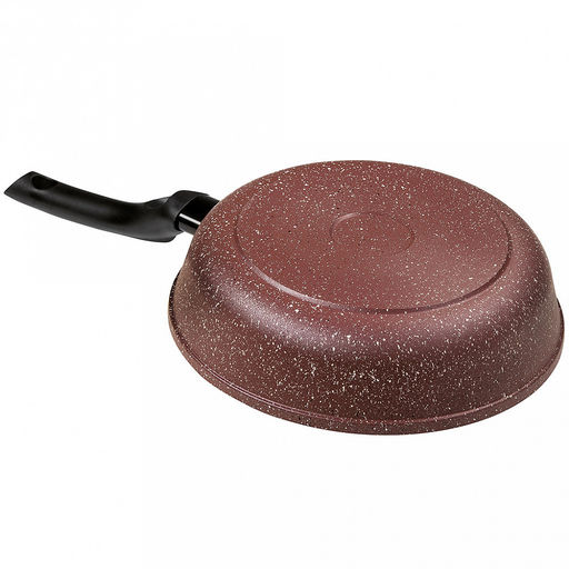 Сковорода-гриль с тефлоновым покрытием д26см "Шоколад", h7см, s0,4см, ручка из термостойкого пластика (Россия)
