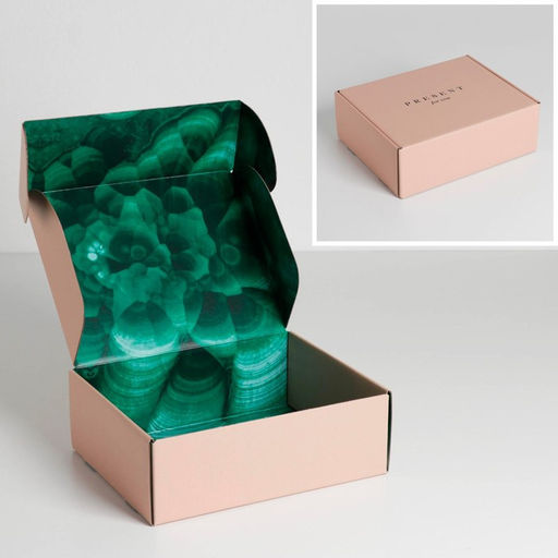 Коробка двухсторонняя складная Малахит, 27 21 9 см