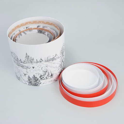 Набор подарочных коробок 5 в 1 Уютные мгновения, 13 14 19.5 22 см - Дарите счастье фото 3