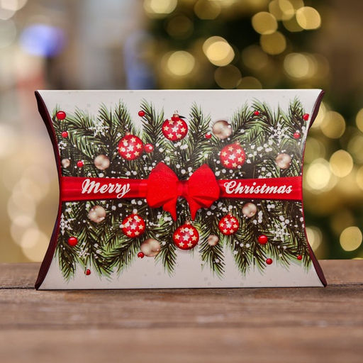 Цена за 10 шт. Коробка складная, подарочная новогодняя Merry christmas 11×8×2 см