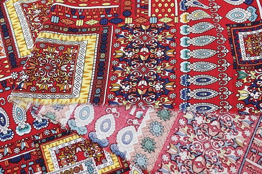 Штапель Индира цв.красно-бордовый, ш.1.45м, вискоза-100%, 90гр/м.кв - Купава фото 8