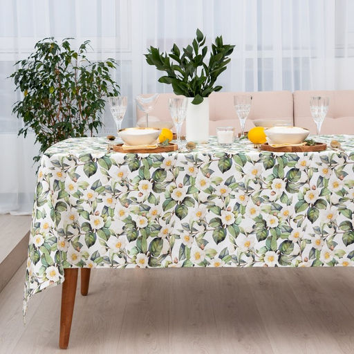 Скатерть Этель Camellia, размер 145?220 см, хлопок 100%, саржа 190 г/м?