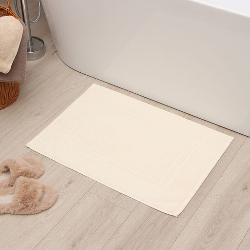 Коврик махровый «Этель» Classic, 50×70 см, хлопок 100%, молочный