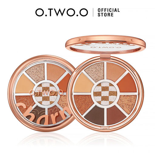 SC066-1 O.TWO.O Палетка теней для век 9 цветов 10g  фото 2